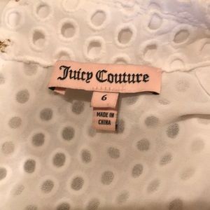 Juicy Couture white eyelet dress Size 6. Worn once